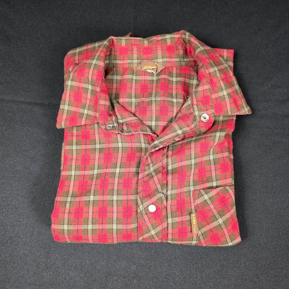 Canadian Caribou Men's Hammill Casual Button-Down Shirt Red Green Size M Flannel
